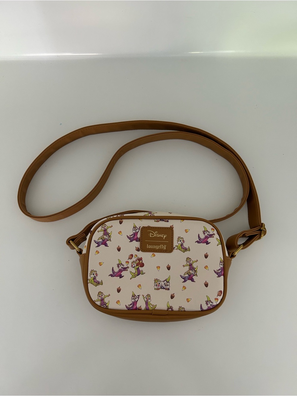 Disney x Loungefly Chip 'n' Dale with Acorn & Candy Crossbody Bag Purse